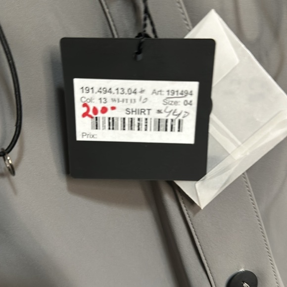 Sarah Pacini Women’s Grey polyamide drawstring shirt. Size 04 - Picture 4 of 6